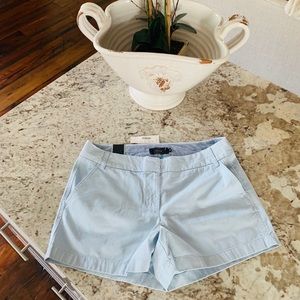 J crew 4 inch inseam chino chambray color shorts
